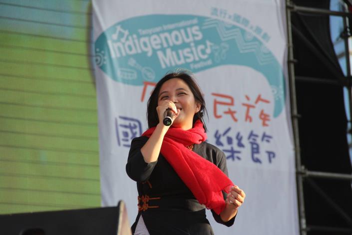 The singer of Taoyuan City Indigenous People International Music Festival